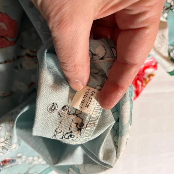 Artter Blue Floral Dress 2/4 Length Sleeves Tie at the Waist Women’s Small - Picture 5 of 9